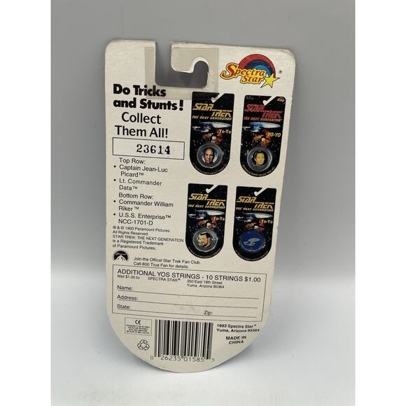 Spectra Star Trek The Next Generation Yo-Yo U.S.S. Enterprise MOC New 1993 - Picture 7 of 7